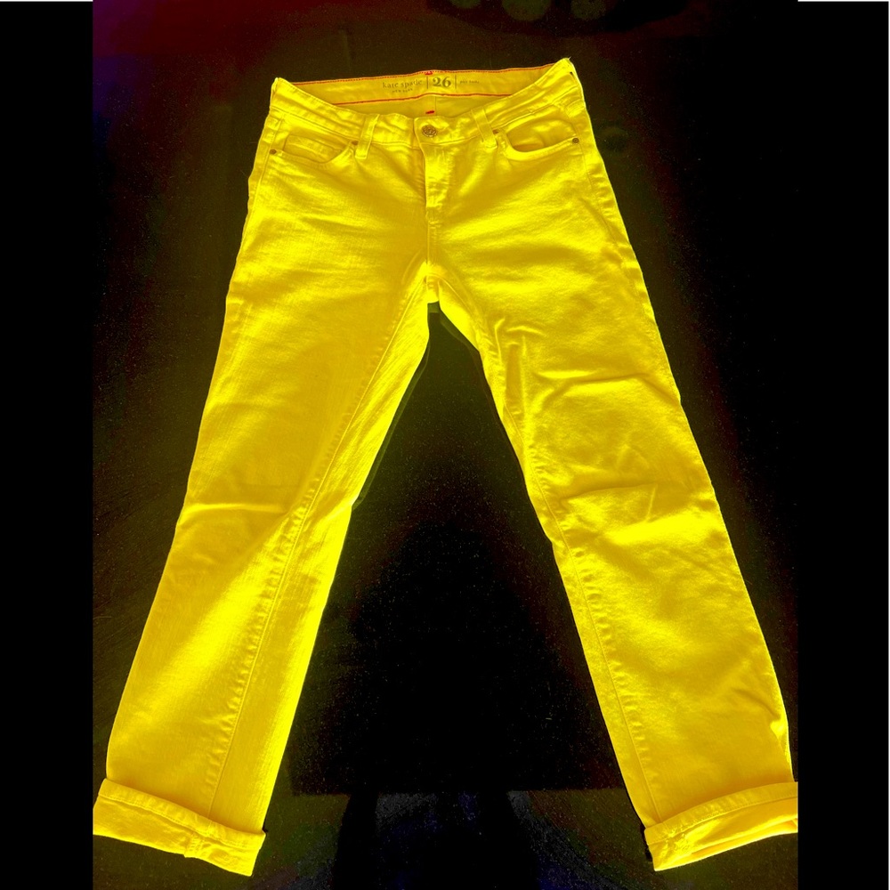 Kate Spade Five Pocket Yellow Jeans